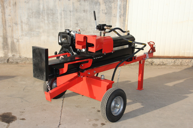 45ton forestry machinery wood log cutter and splitter with diesel powered horizontal vertical hydraulic fast log splitter