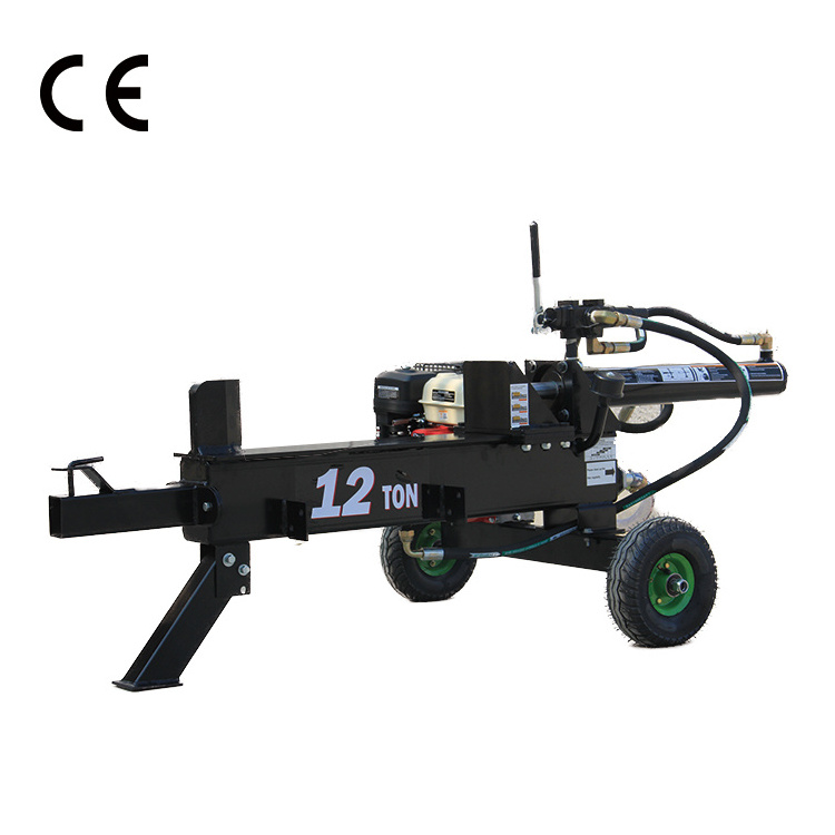 horizontal chopper machine 45 ton with lift firewood tree harvester wedge cutter vertical hydraulic valve for log splitter