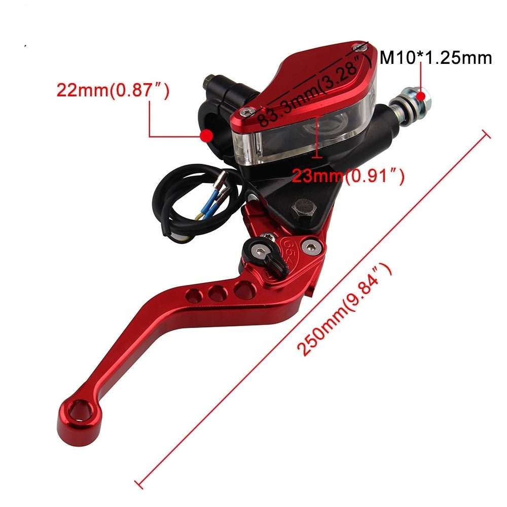 lever Adjustable Handle Hydraulic clutch Brake Pump Master Cylinder Motorcycle Racing Universal For HONDA Yamaha Kawasaki Brake