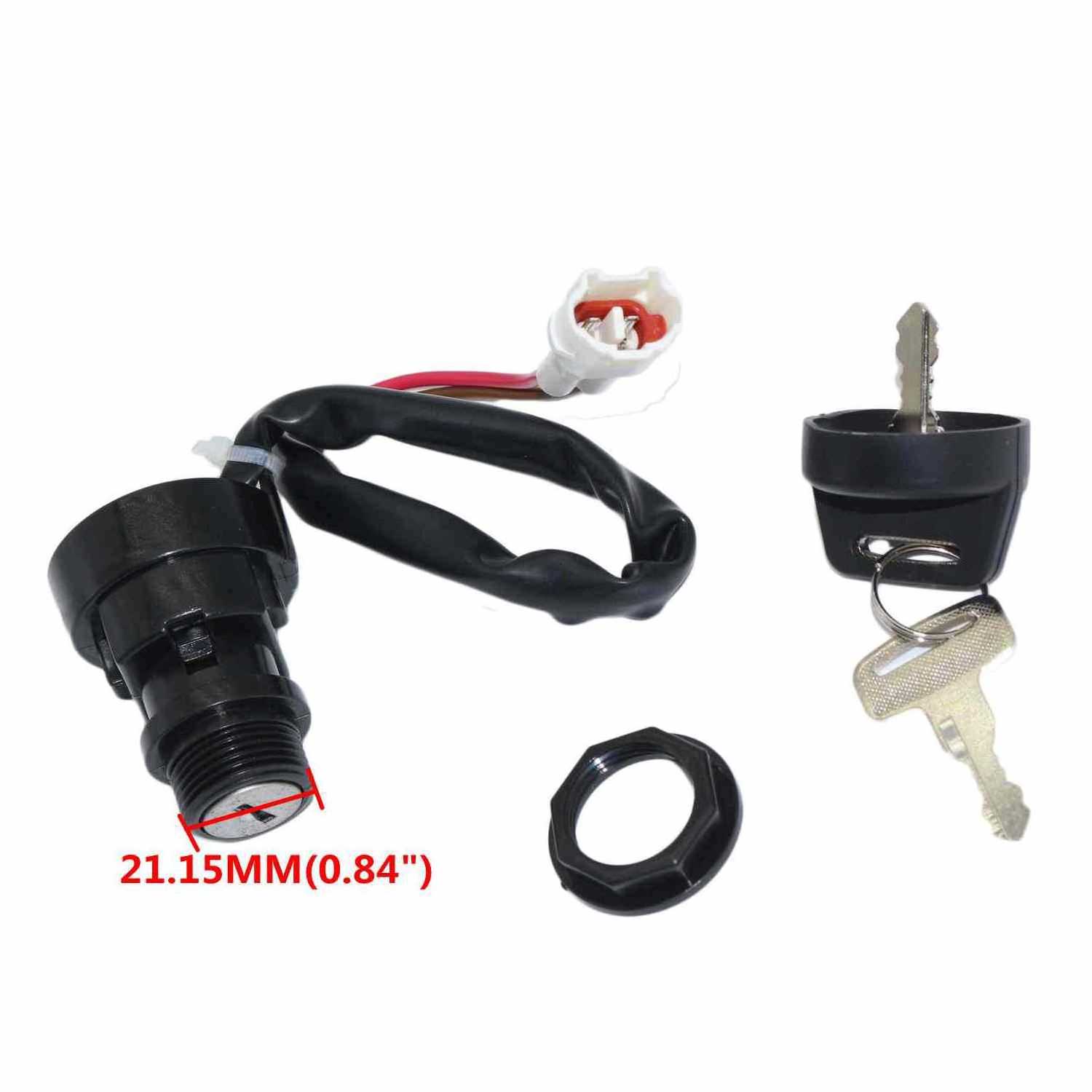 ATV Ignition Key Switch for Yamaha YFZ350 Banshee 95-01 Big Bear YFM 350 400 Motorcycle Electric Dirt Bike Ignition Key Switch