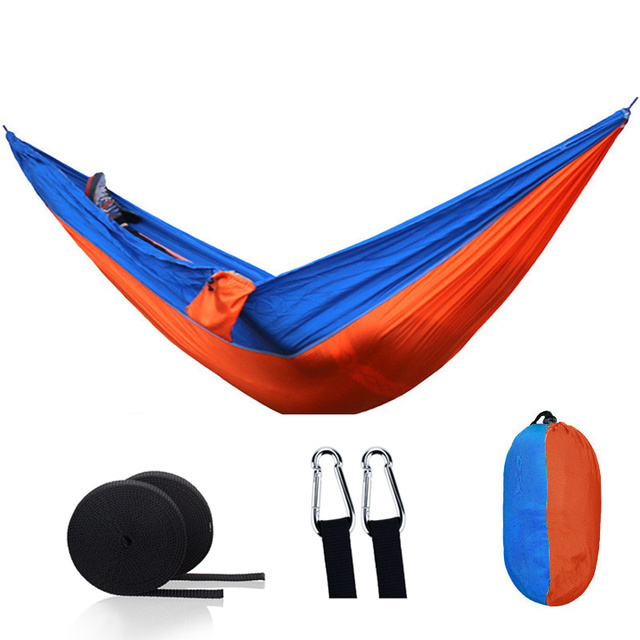 Nylon Hammock Adult Camping Travel Survival Garden Swing Hunting Sleeping Bed Portable Hammock