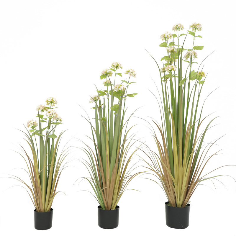 Hot Sale Indoor Decorative Artificial Plastic Onion Grass Weeds Reeds Dog tail Grass For Indoor Decoration