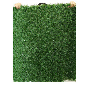 High quality European panel fence PVC garden fence decoration PVC artificial grass fence