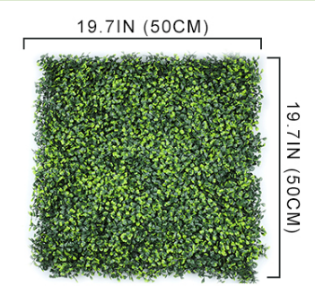 Plastic Artificial Boxwood Wall Milan Grass Panel Plant Green Wall for Decoration