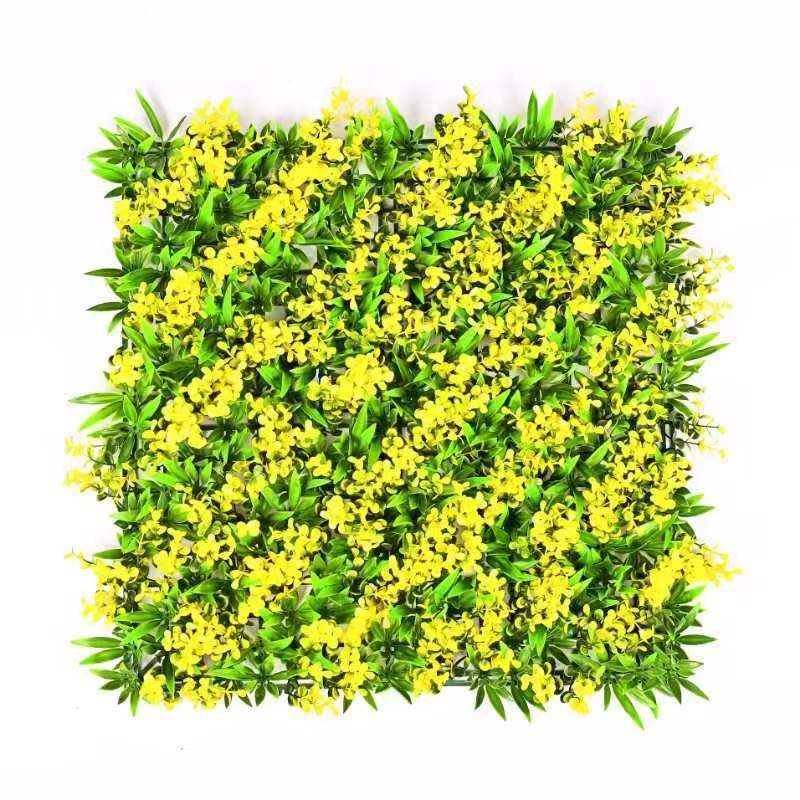 Longstar Red Decorative Grass Simulation Lawn Plastic Artificial Plant Wall Backdrop for Lawn and Garden Decoration