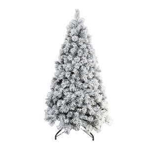 Delightful Snow Enveloped Prelit Christmas Tree with Sparkling Frost for an Irresistible Winter Wonderland