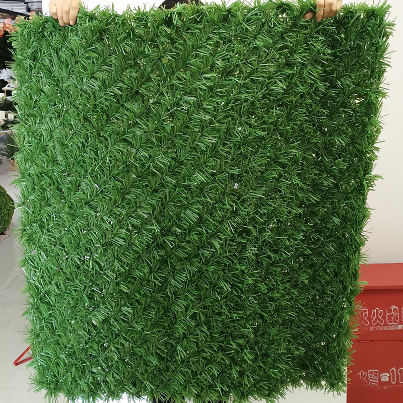 High quality European panel fence PVC garden fence decoration PVC artificial grass fence