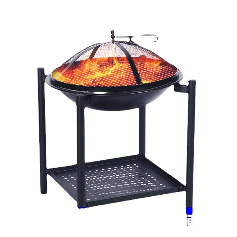 Factory outdoor camping heating stove barbecue stove firewood fire pot dual-purpose carbon brazier fire pit