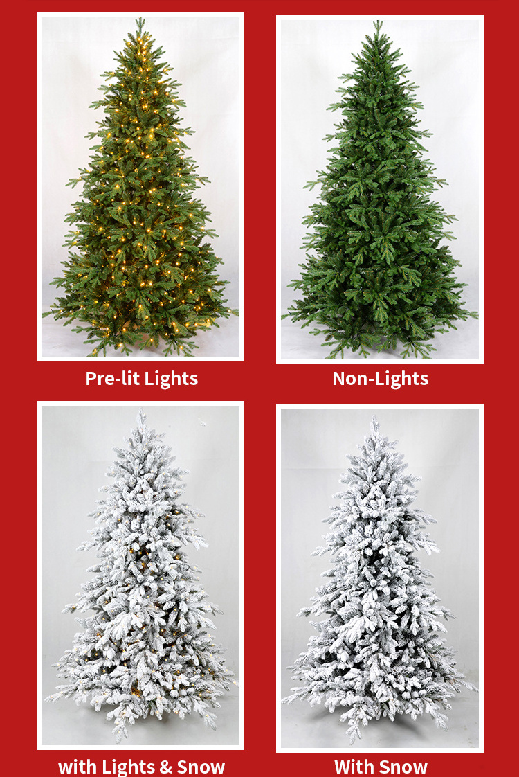 Indoor Artificial Christmas Pine Tree  PVC PE Christmas Tree 5ft 6ft 7ft Xmas Tree