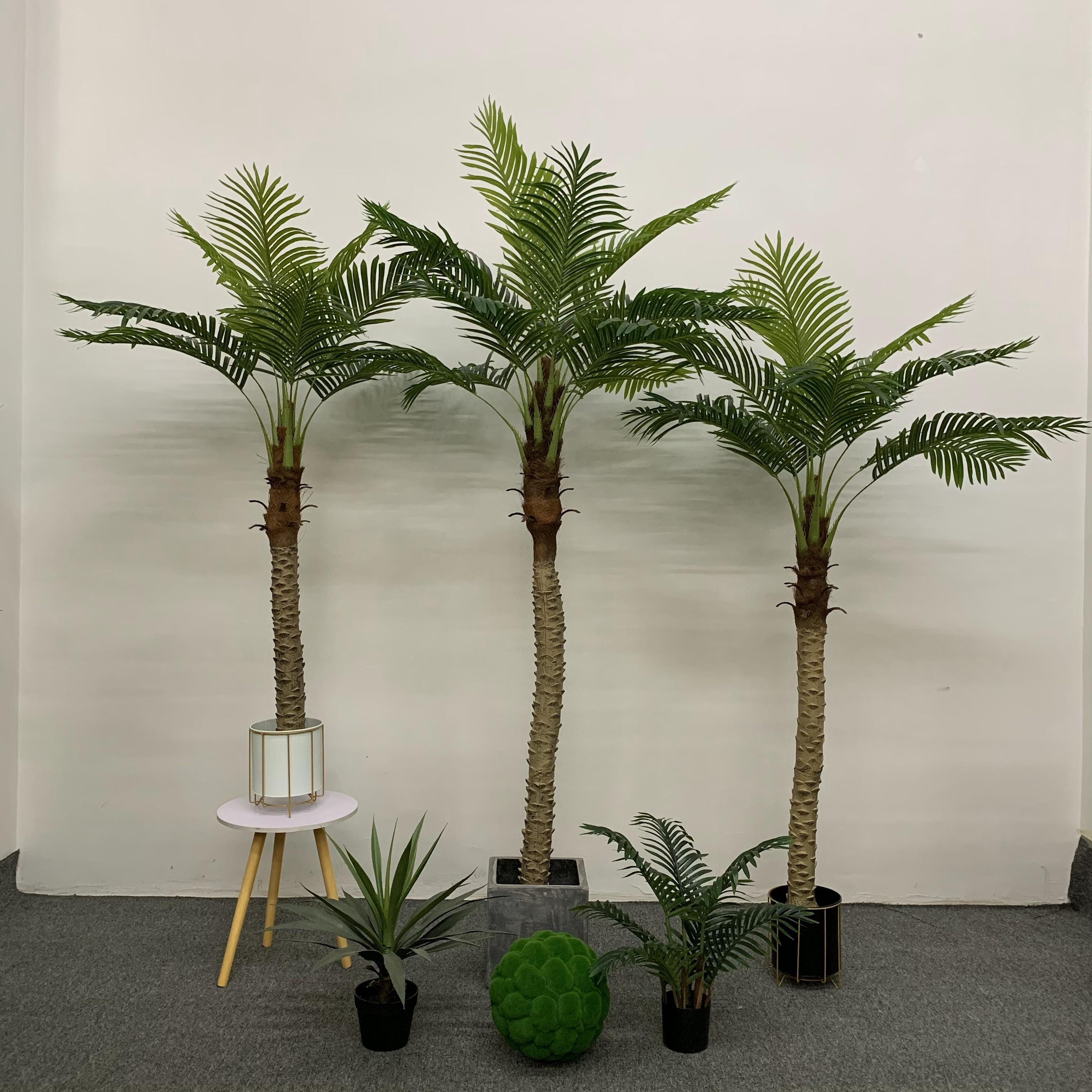 Wholesale Coconut Tree Artificial Plants Palm Tree Phoenix Roebelenii Interior Decoration Landscape Ornaments Artificial Tree