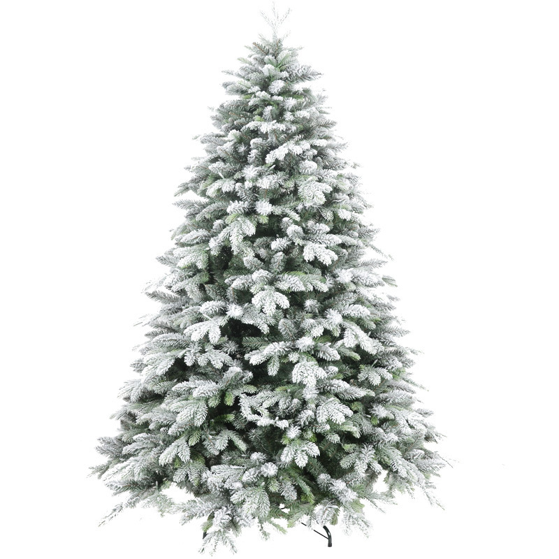 Best Price Wholesale Manufacturer Decoration Pre-lit Flocked PE PVC Artificial Christmas Trees