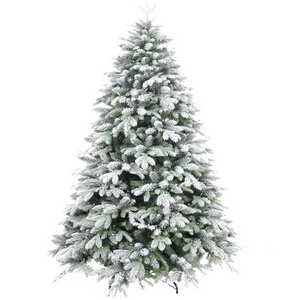 Best Price Wholesale Manufacturer Decoration Pre-lit Flocked PE PVC Artificial Christmas Trees