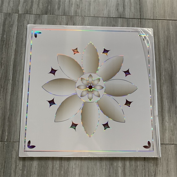 Longtime 595*595mm office decoration ceiling tiles pvc ceiling panels in guangzhou china