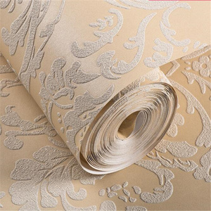 Longtime Retro flower wallpaper elegant decoration Eco-friendly 3D designs damask wallpaper