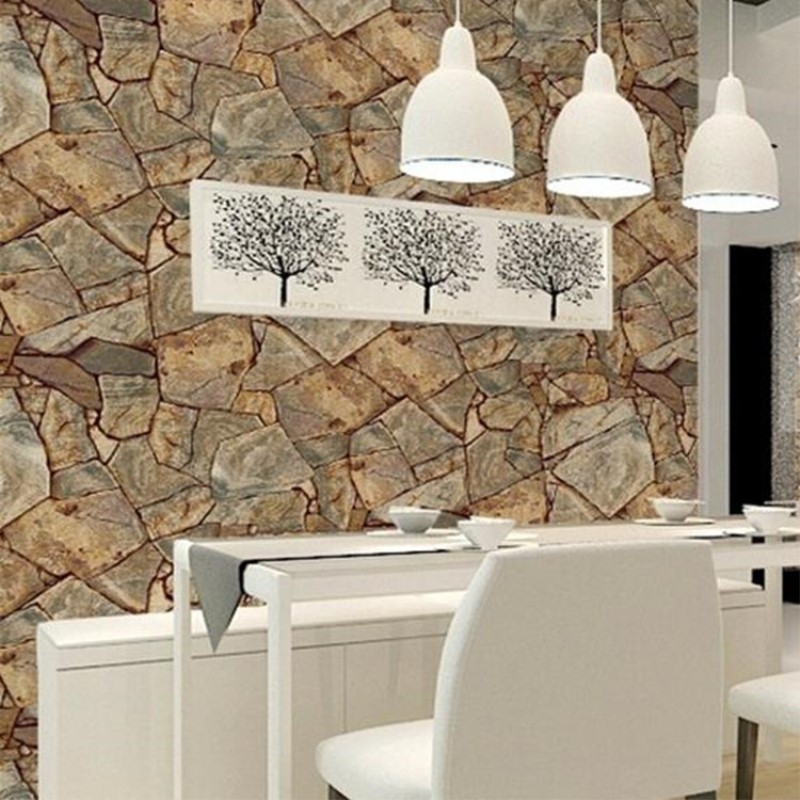 Longtime wholesale 3d stone wallpaper wall murals for decors