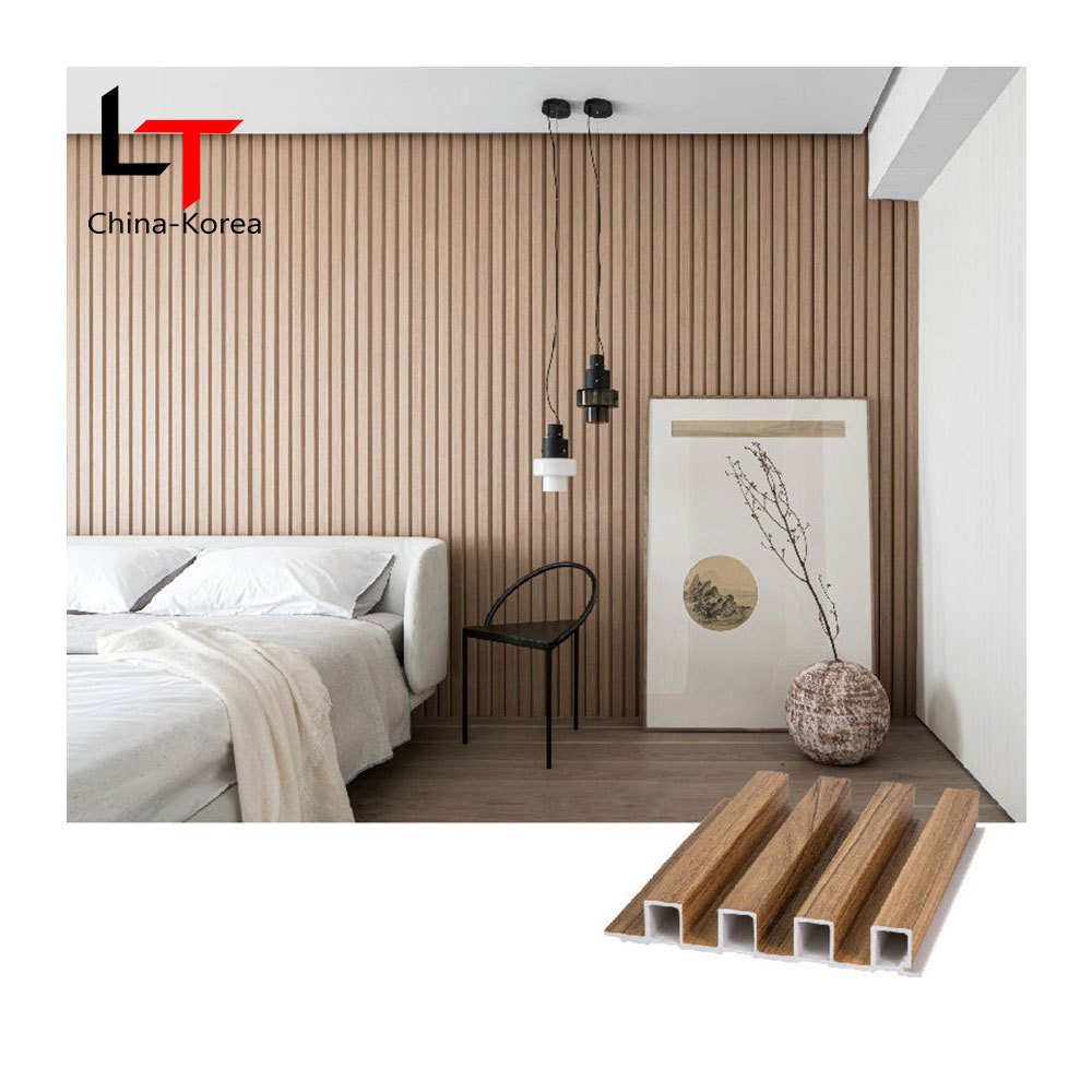 Longtime Modern Wpc Louvers Type Wall Cladding Board Capped Wpc Iutdoor Wood Plastic Composite Wall Panel 3d pared panel