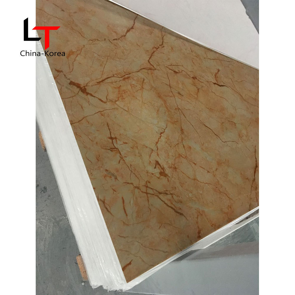 Longtime Plastic profile pvc material waterproof types pvc wall panel ceiling board / uv board pvc marble sheet glossy