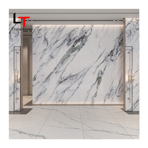 OEM Custom 1220x2440 1220x2800 Artificial PVC Plastic Materials Wall Panel / UV Marble Sheet