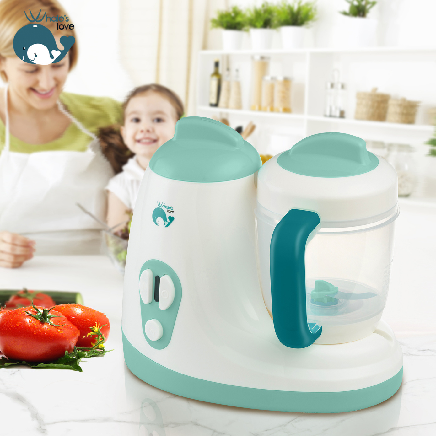 4 in 1 multifunctional mini electric manual baby steamer and food processor blender