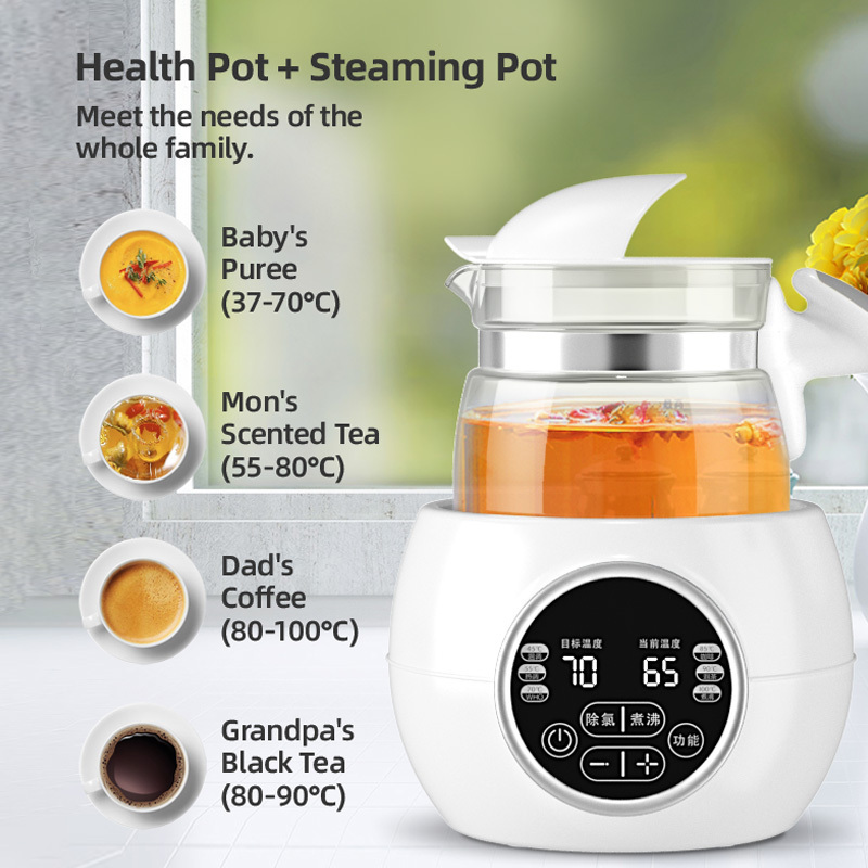 Electric Baby Formula Milk Warmer Water Heater Kettle 1.2L Home Smart Baby Milk Bottle Warmers