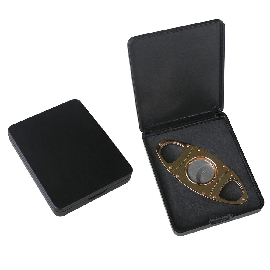 Gold Stainless Steel cigar cutter cigar accessories gift with gift box cigar cutter