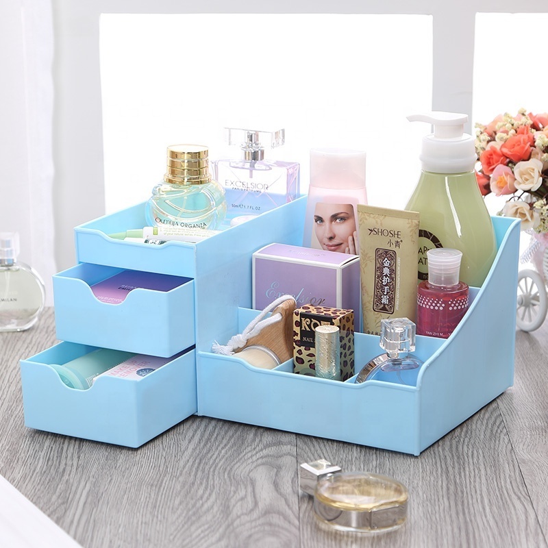 Cosmetic Make Up Box 2 Desk Makeup Organizer With Drawer