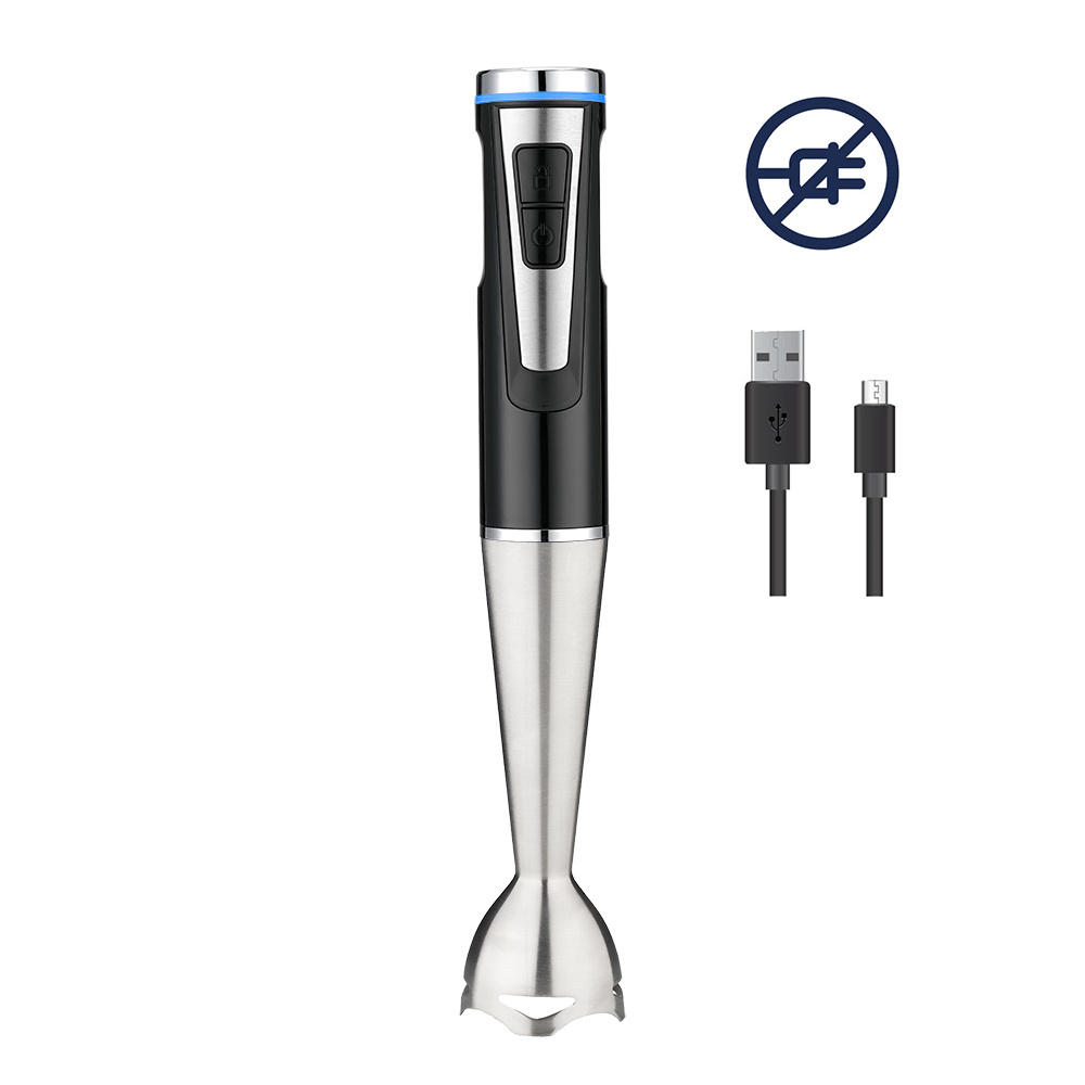 Cordless immersion blender for multi-fuctional 3 in 1 beaker chopper blender cordless hand blender