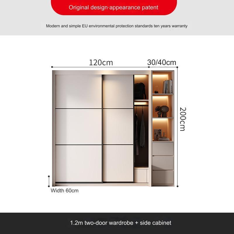 Big Large Cloth European Design Luxury Wardrobe Closets solid wood wardrobe modern minimalist bedroom cabinet