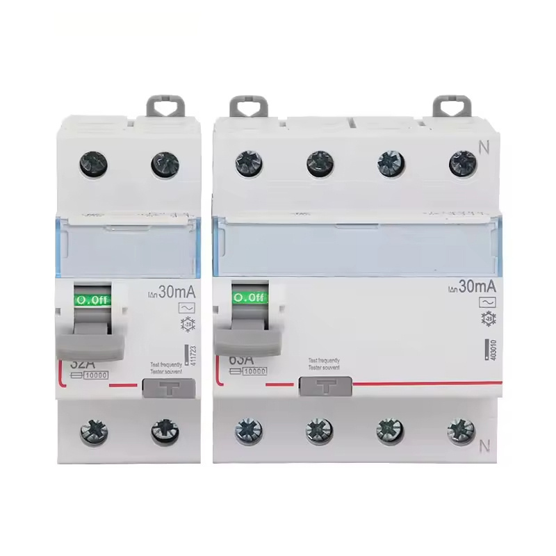 Residual Current RCCB protection switch Air switch with leakage protector Household circuit breaker 63a 2p 4P DX3