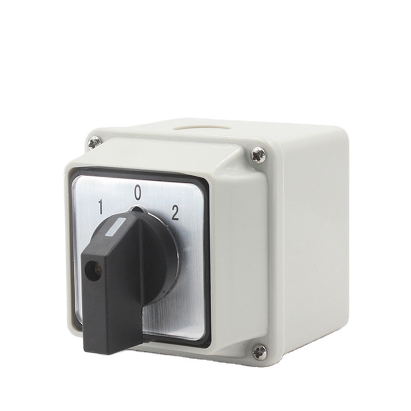 Universal transfer switch LW26-25 2pole Dual power switch motor reverse reverse rotary sealed waterproof box 25A cam switch