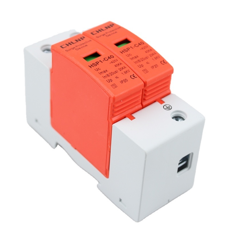 SPD Surge protector device 2P/60KA household lightning protection equipotential overcatch arrester 40KA voltage protector 220v