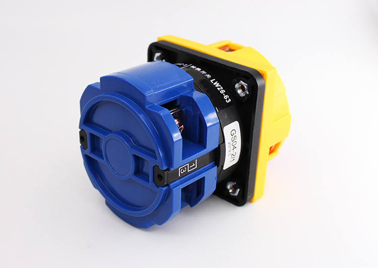 LW26GS-63 1 pole 220V power cut off switch Load break padlock load isolation universal transfer switch 63A rotary switch