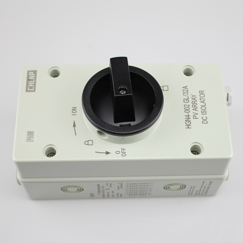 dc isolator switches DC1500V 32A waterproof rotary switch isolator