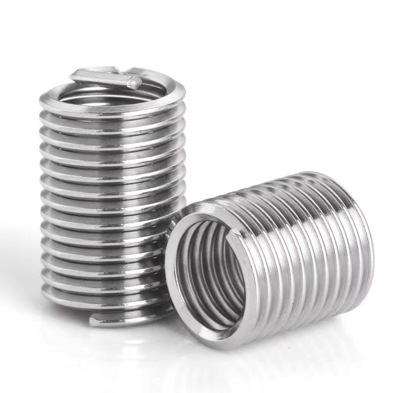 Factory Direct 304 Stainless Steel Square Thread Insert Products Screw Thread Sheath Tailless Sleeve Threaded