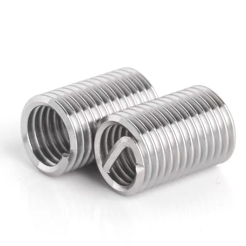 Factory Direct 304 Stainless Steel Square Thread Insert Products Screw Thread Sheath Tailless Sleeve Threaded