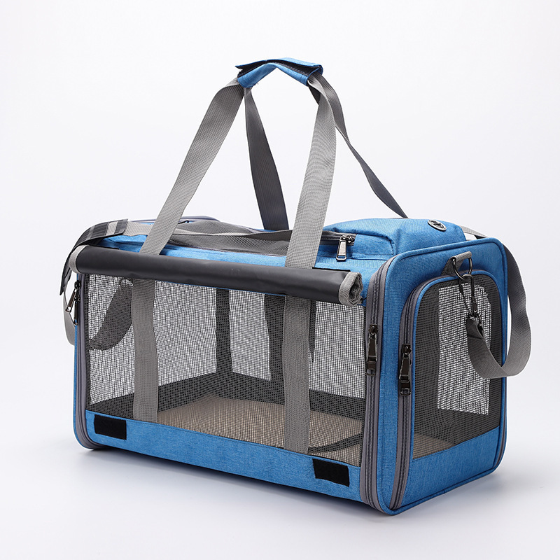 Pet folding bag Portable Foldable pet trolley luggage set travel luggage pet products 2024