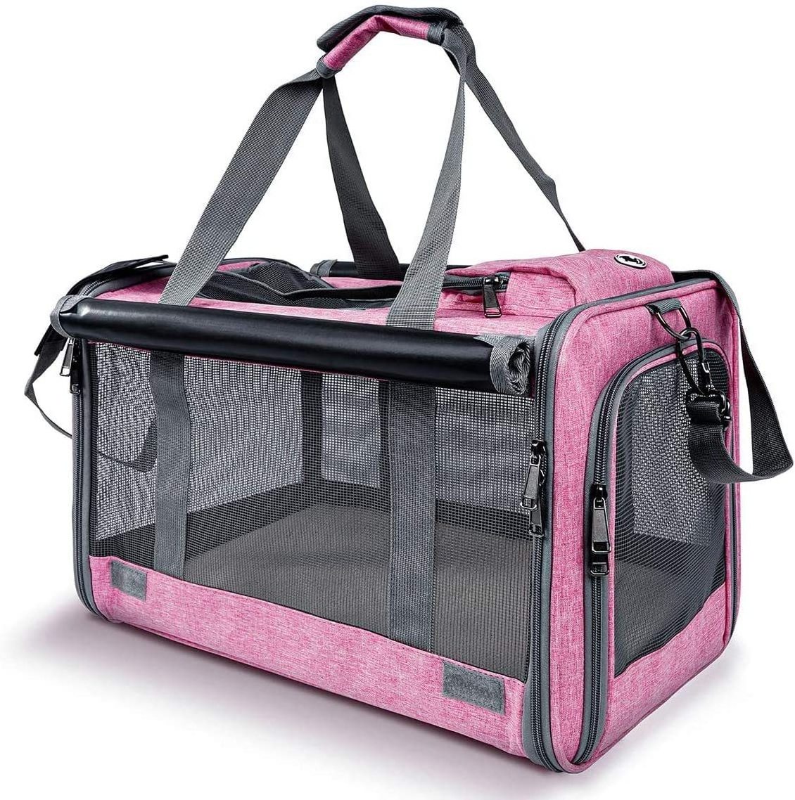 Pet folding bag Portable Foldable pet trolley luggage set travel luggage pet products 2024