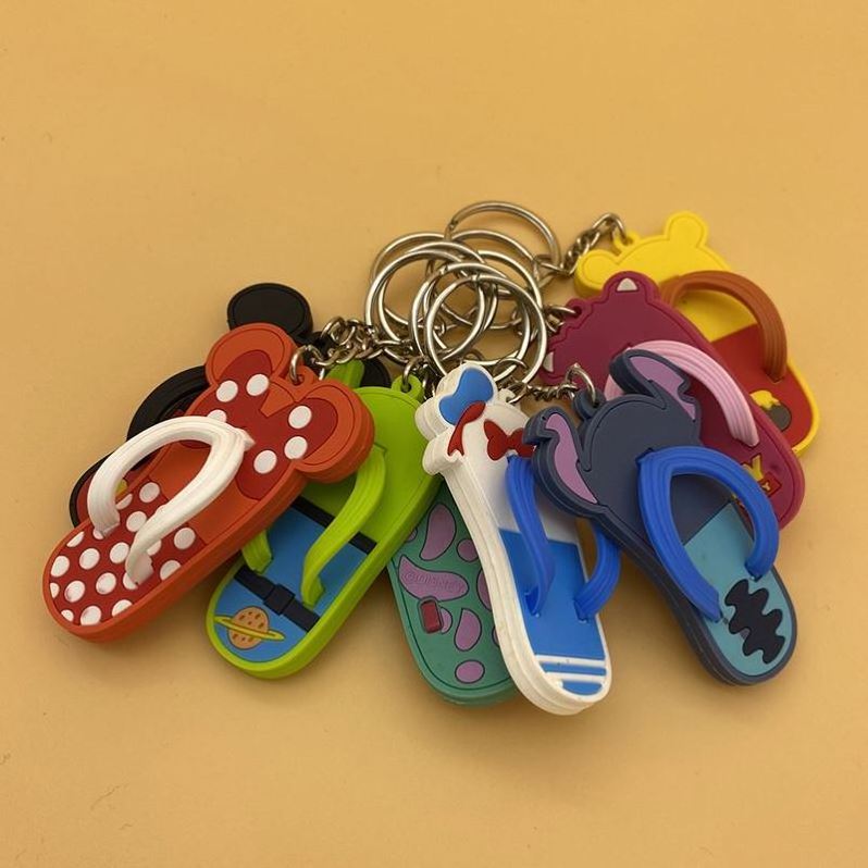 Factory custom Mini Sneaker 3D Slipper shoe Keychain Couple Bag Pendant  Keyring