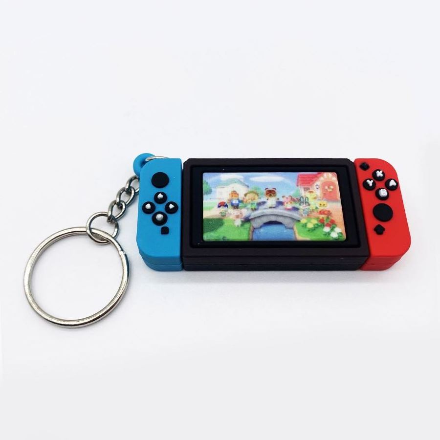 Custom logo Keychain Super mario animal crossing game model 3D switch keychain accessories for game fans