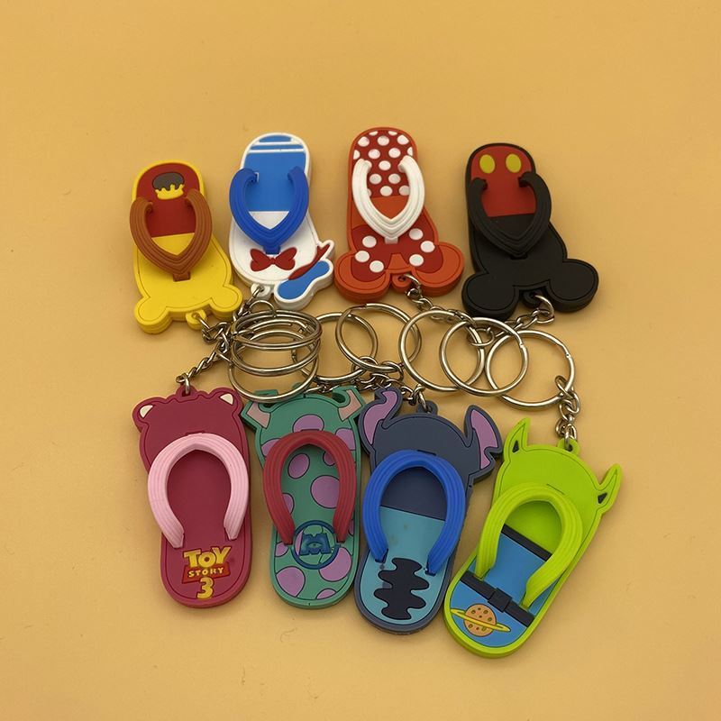 Factory custom Mini Sneaker 3D Slipper shoe Keychain Couple Bag Pendant  Keyring