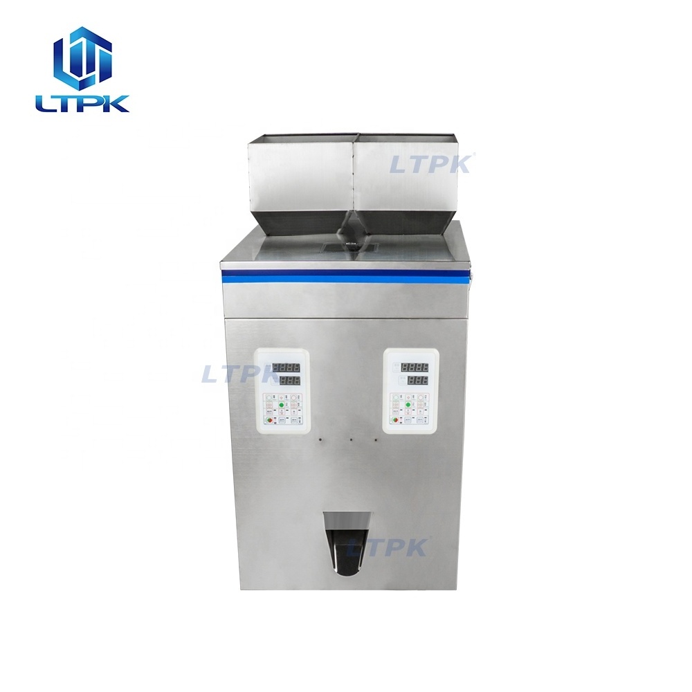 LT-W200D Double Heads Coffee Bean Rice Seeds Spices Granule Powder Weighing Filling Machine