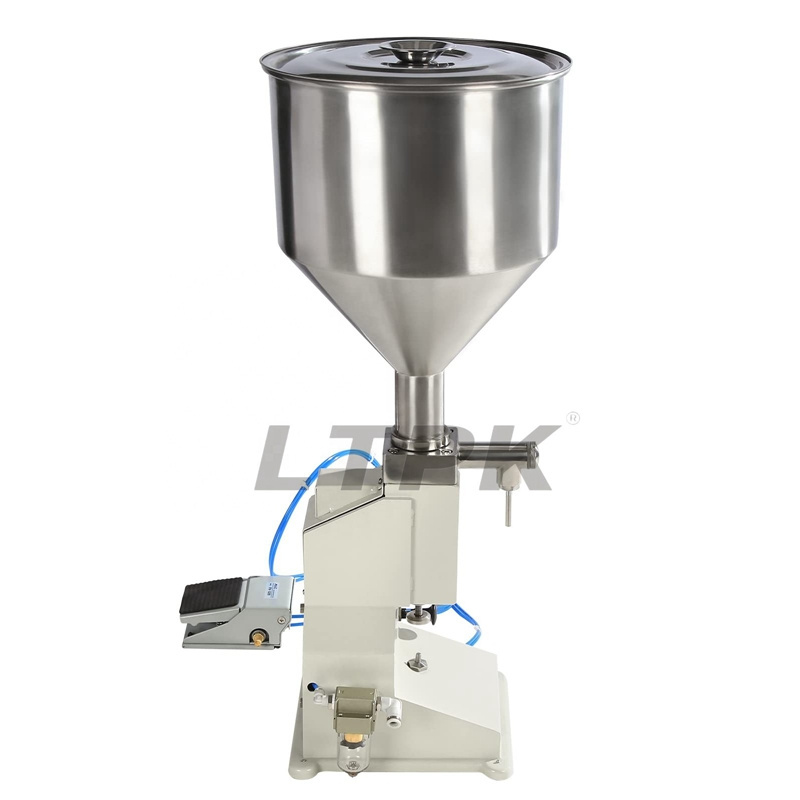 LT-A02 5-50ml Pneumatic Jam Sauce Ketchup Honey Wate Liquid Paste Filling Machine For Cream Shampoo Cosmetic Filler