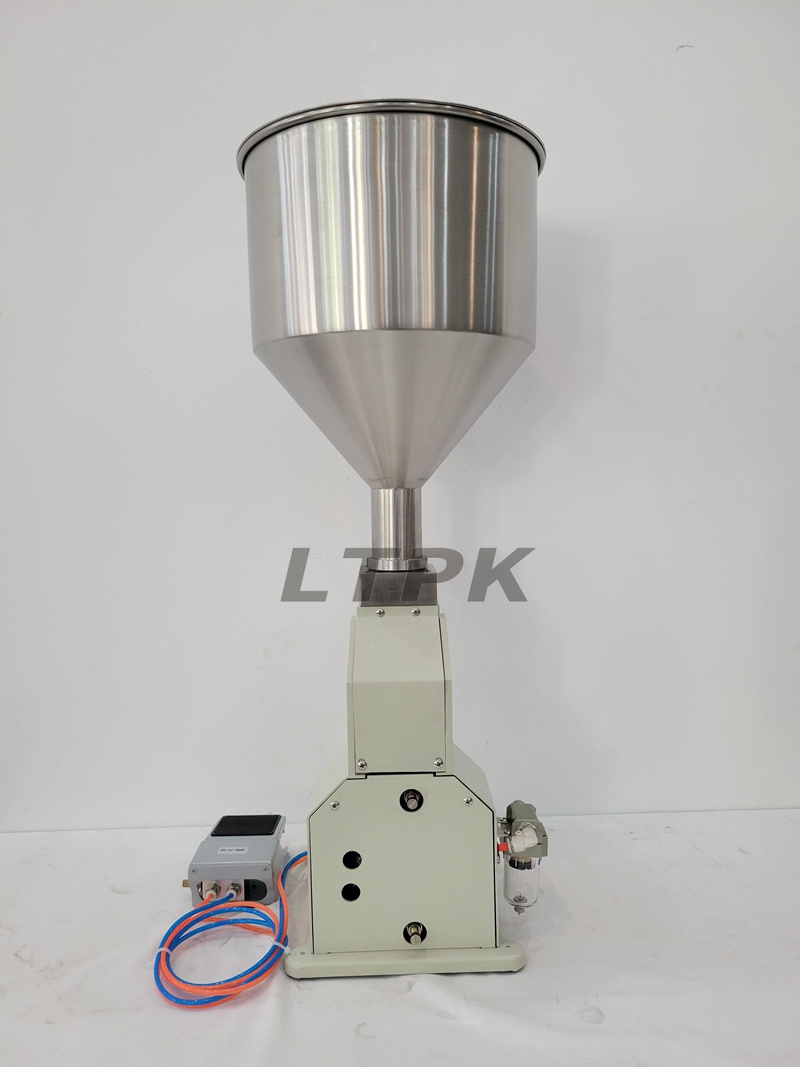 LT-A02 5-50ml Pneumatic Jam Sauce Ketchup Honey Wate Liquid Paste Filling Machine For Cream Shampoo Cosmetic Filler