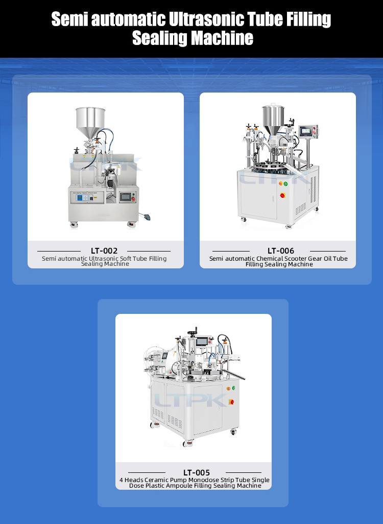 Ultrasonic aluminum plastic soft tube filing sealing machine of all kinds for gel cosmetic hand cream toothpaste body lotion