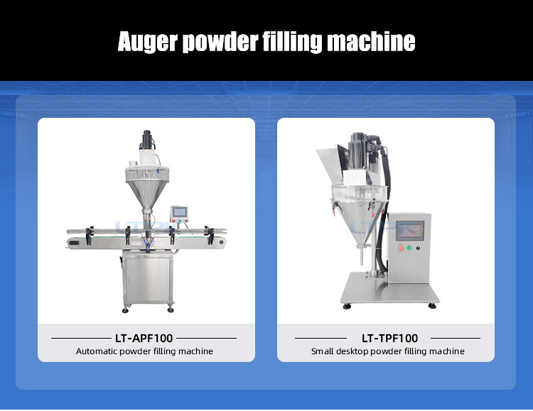 LTPK LT-TPF100 Table Top Semi-automatic Small Jar Bottle Screw Cosmetic Powder Spices Filling Machine