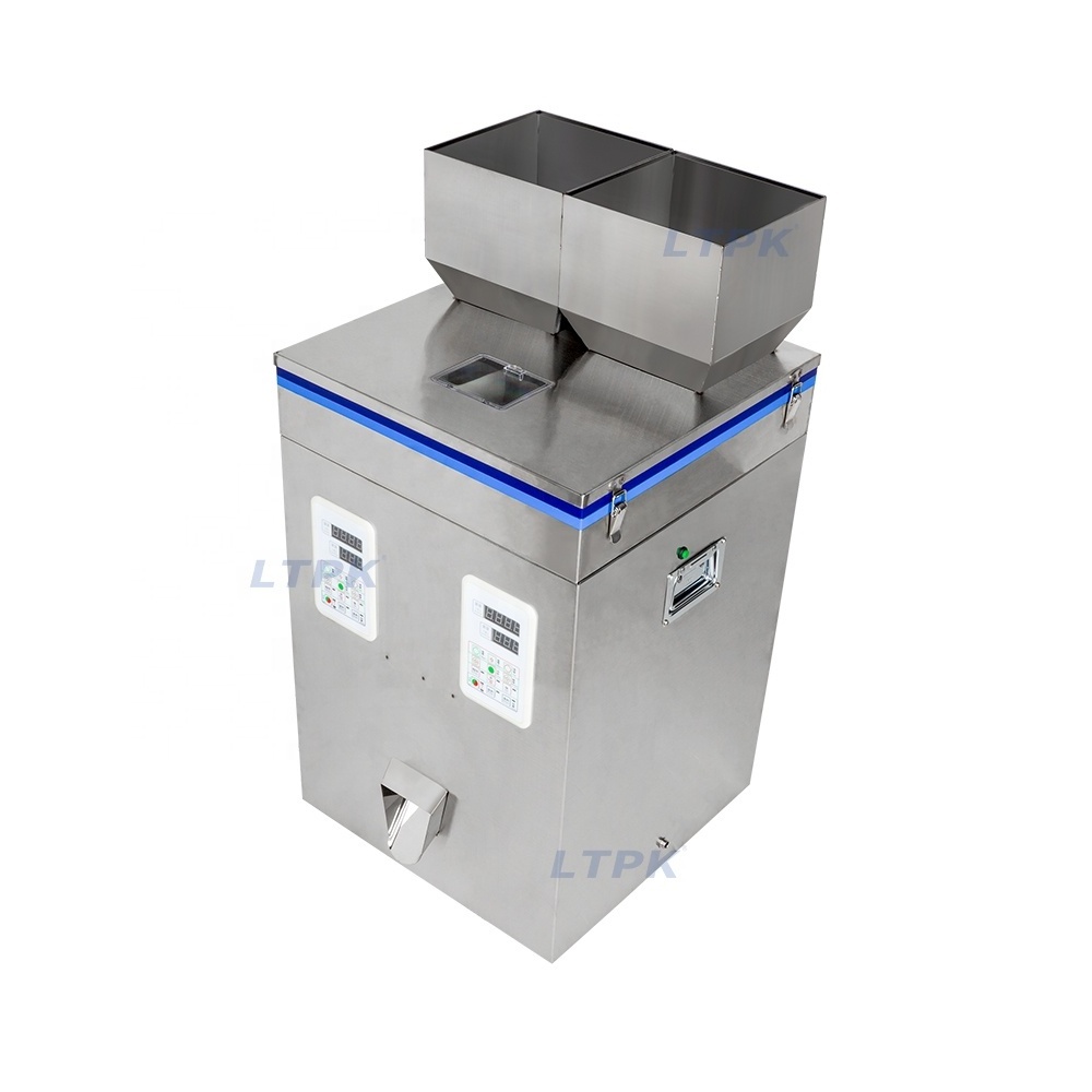 LT-W200D Double Heads Coffee Bean Rice Seeds Spices Granule Powder Weighing Filling Machine