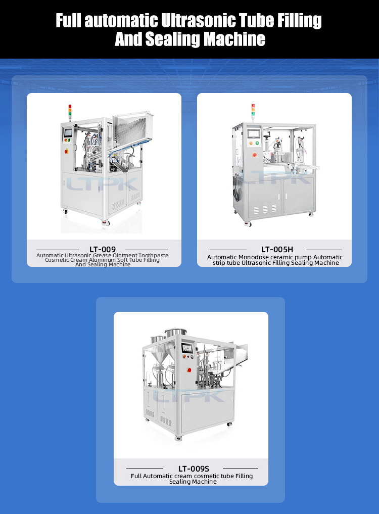 Ultrasonic aluminum plastic soft tube filing sealing machine of all kinds for gel cosmetic hand cream toothpaste body lotion