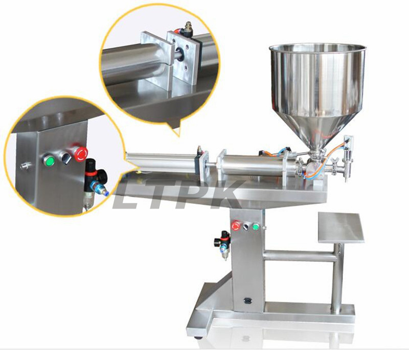 Vertical pneumatic thick liquid filling machine for detergent soap shampoo cosmetics cream jars bottles cans tubes filler