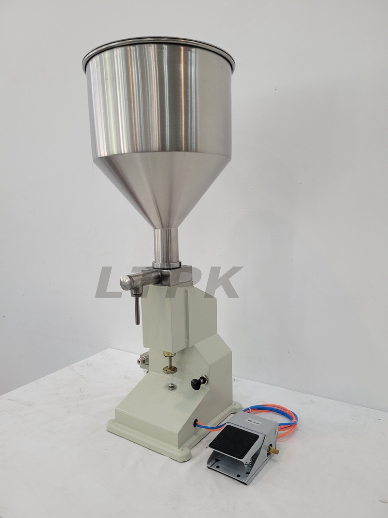 LT-A02 5-50ml Pneumatic Jam Sauce Ketchup Honey Wate Liquid Paste Filling Machine For Cream Shampoo Cosmetic Filler