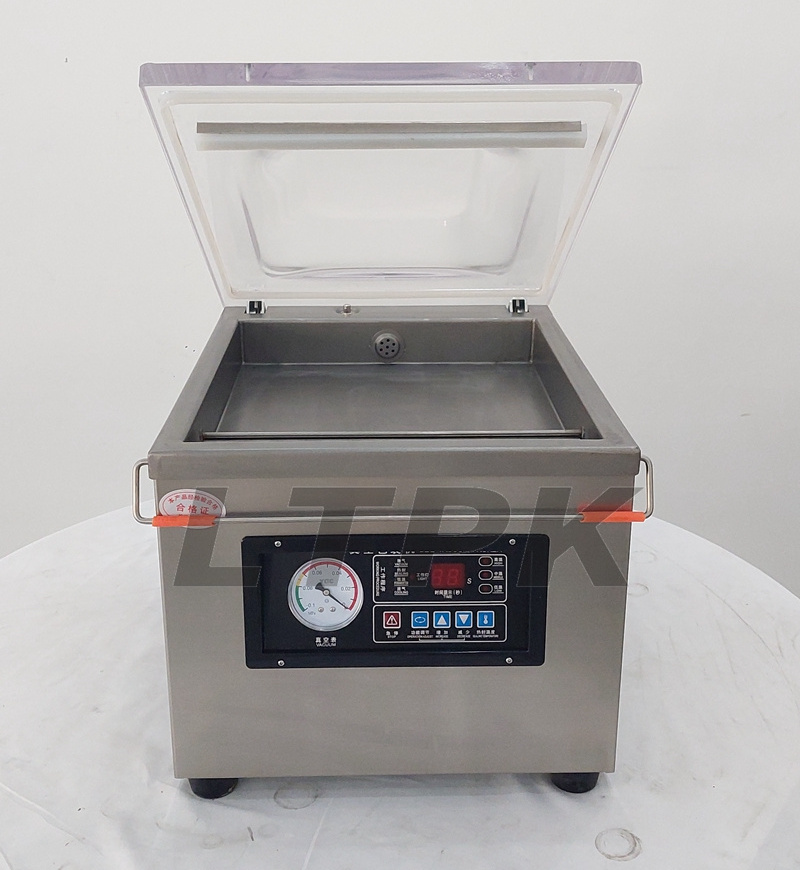 DZ260 semi-automatic Desktop Small Single Chamber Grains Dates Beans Bag  Vacuum Sealing Packing Machine